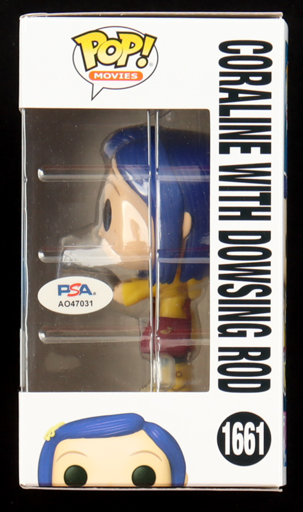 Dakota Fanning Signed "Coraline" #1661 Coraline With Dowsing Rod Funko Pop! Vinyl Figure (PSA) at PristineAuction.com Dakota Fanning Signed "Coraline" #1661 Coraline With Dowsing Rod Funko Pop! Vinyl Figure (PSA) at PristineAuction.com