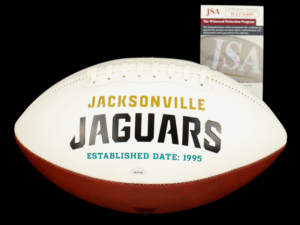 Tony Boselli Signed Jaguars Logo Football Inscribed "HOF 22" (JSA) at PristineAuction.com Tony Boselli Signed Jaguars Logo Football Inscribed "HOF 22" (JSA) at PristineAuction.com