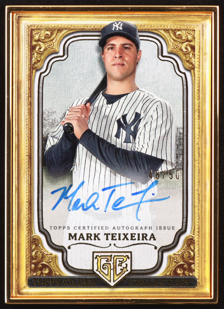 Mark Teixeira 2024 Topps Gilded Collection Gallery of Gold Autographs #GOGMT #48/50
