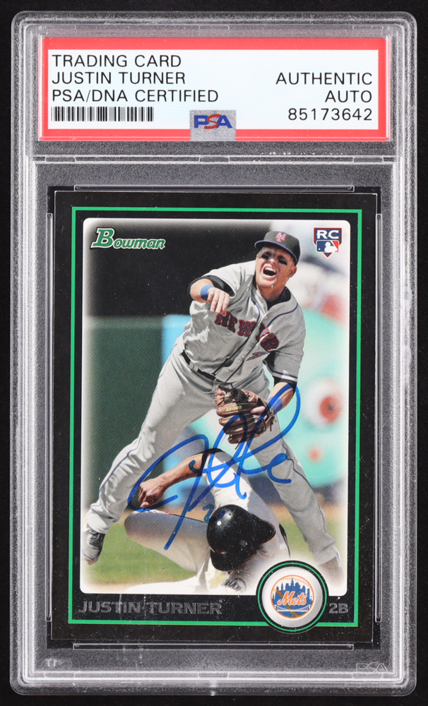 Justin Turner Signed 2010 Bowman Draft #BDP105 RC (PSA) at PristineAuction.com Justin Turner Signed 2010 Bowman Draft #BDP105 RC (PSA) at PristineAuction.com