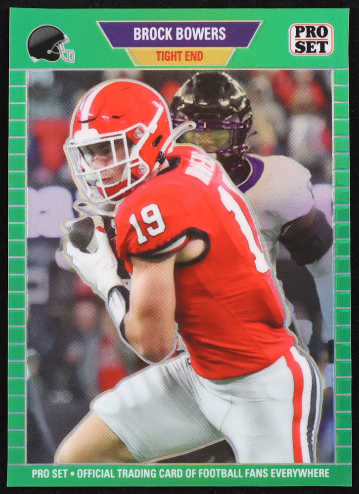 Brock Bowers 2023 Leaf Web Exclusives Pro Set Green #PSG4 RC #10/10 at PristineAuction.com Brock Bowers 2023 Leaf Web Exclusives Pro Set Green #PSG4 RC #10/10 at PristineAuction.com