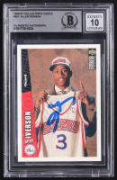 Allen Iverson Signed 1996-97 Collector's Choice #301 RC (BGS | Auto 10) at PristineAuction.com