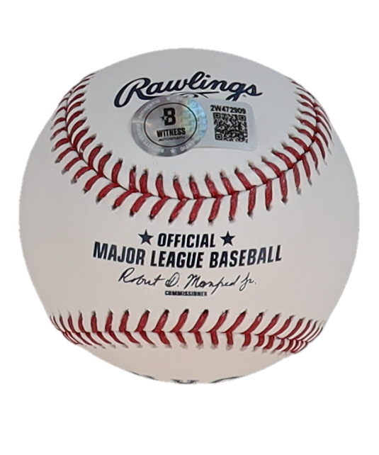 Mark Vientos Signed OML Mets City Connect Logo Baseball Inscribed "LFGM" (Beckett) at PristineAuction.com Mark Vientos Signed OML Mets City Connect Logo Baseball Inscribed "LFGM" (Beckett) at PristineAuction.com