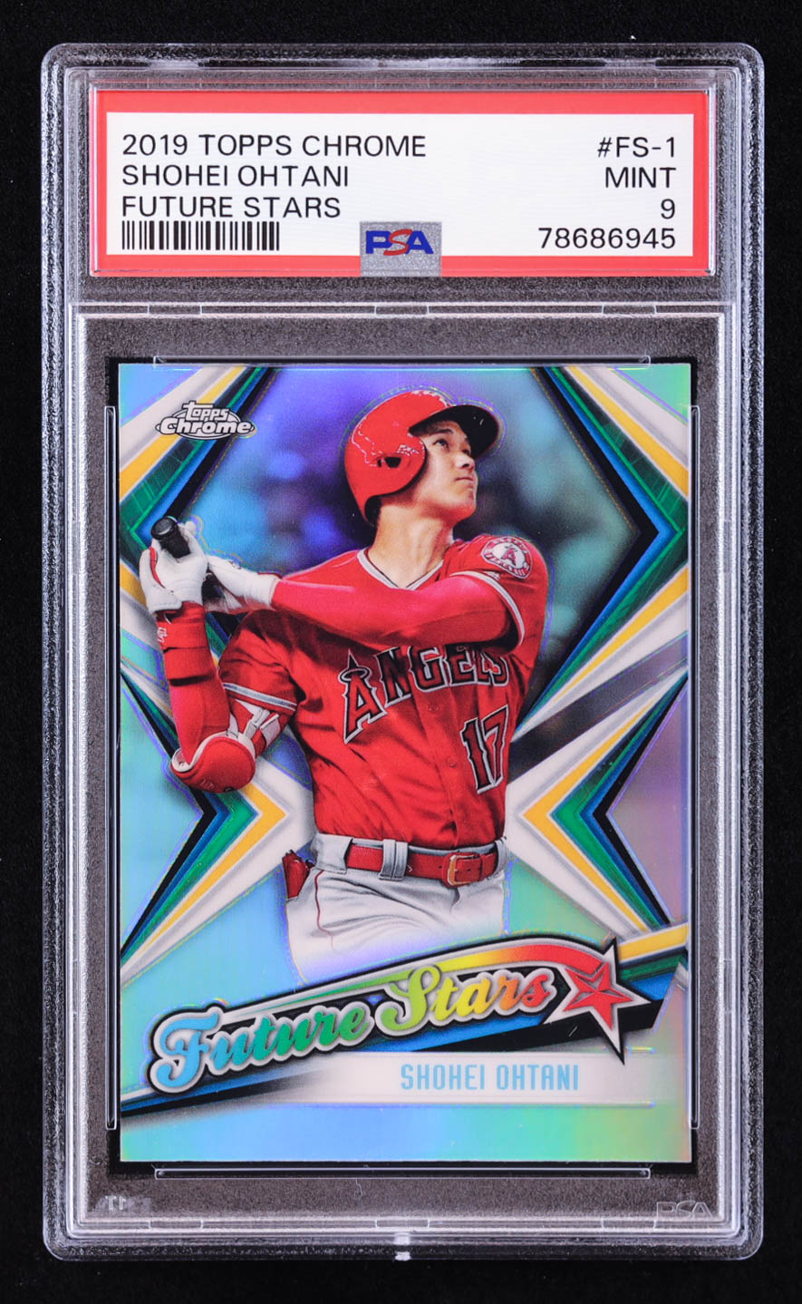 Shohei Ohtani 2019 Topps Chrome Future Stars #FS1 (PSA 9) at PristineAuction.com Shohei Ohtani 2019 Topps Chrome Future Stars #FS1 (PSA 9) at PristineAuction.com