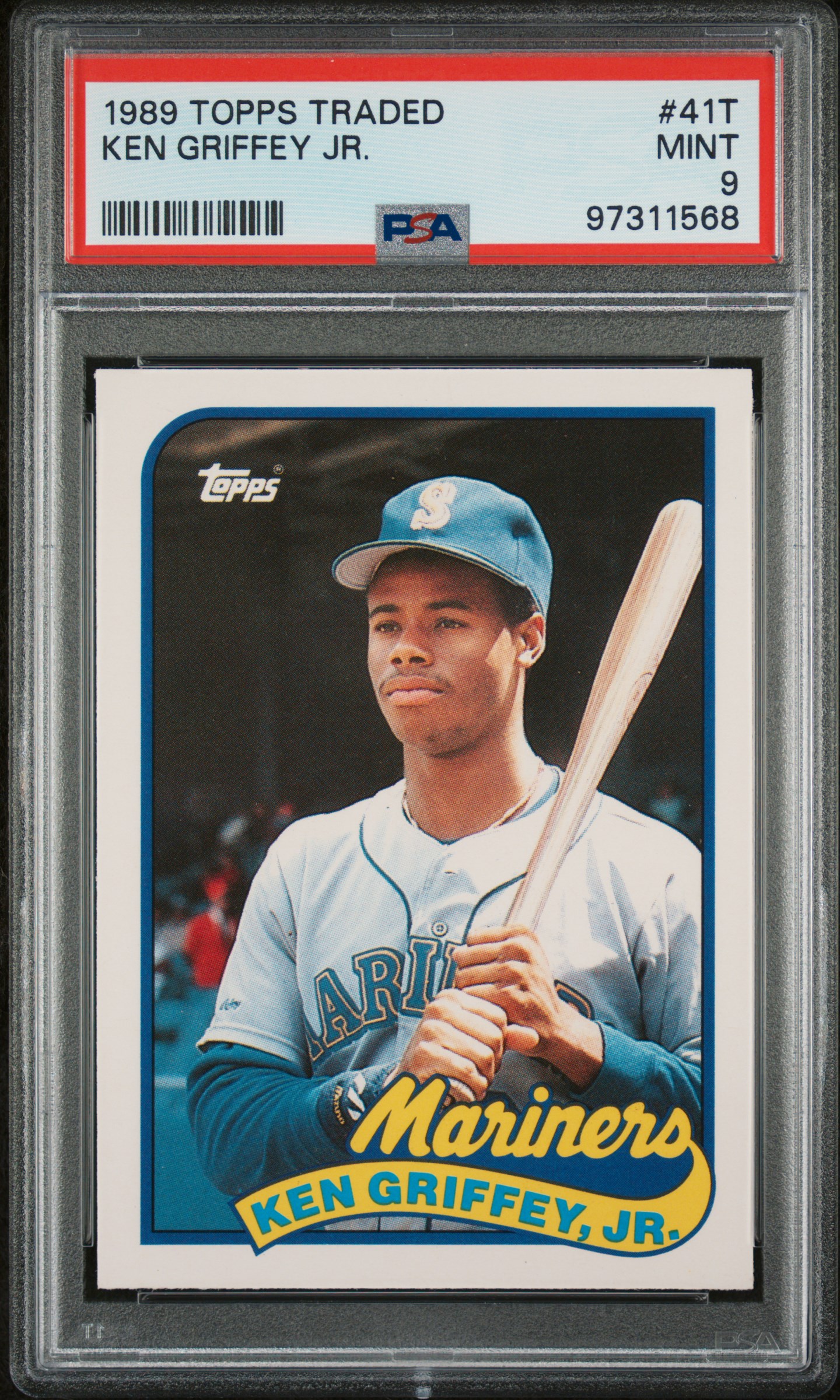 Ken Griffey Jr. 1989 Topps Traded #41T RC (PSA 9) at PristineAuction.com Ken Griffey Jr. 1989 Topps Traded #41T RC (PSA 9) at PristineAuction.com