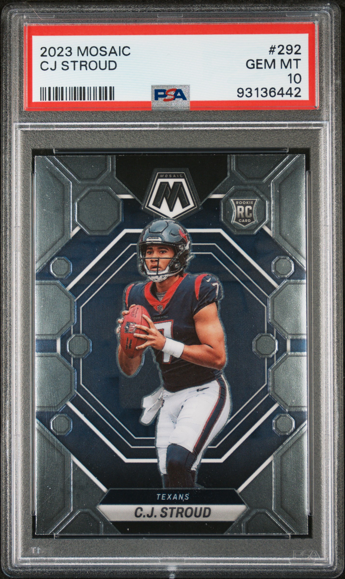 CJ Stroud 2023 Panini Mosaic #292 RC (PSA 10) at PristineAuction.com CJ Stroud 2023 Panini Mosaic #292 RC (PSA 10) at PristineAuction.com