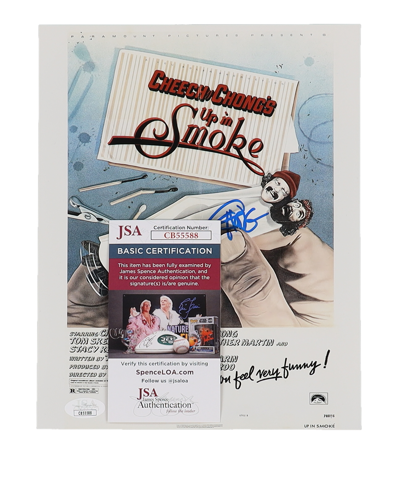 Cheech Marin & Tommy Chong Signed "Cheech & Chong's Up in Smoke" 8x10 Photo (JSA) at PristineAuction.com Cheech Marin & Tommy Chong Signed "Cheech & Chong's Up in Smoke" 8x10 Photo (JSA) at PristineAuction.com