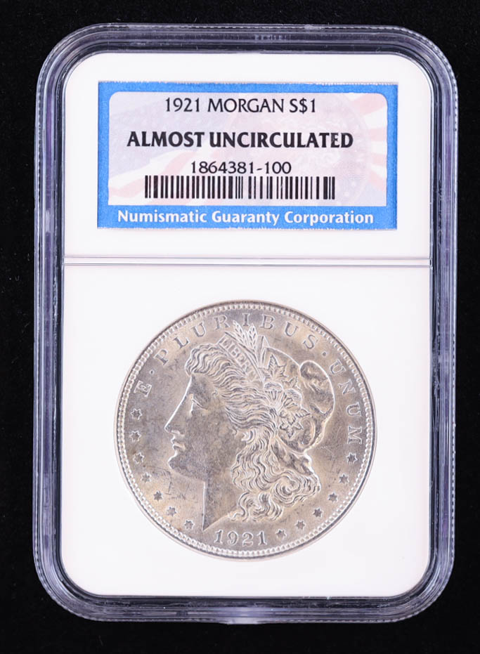 1921 Morgan Silver Dollar (NGC AU) at PristineAuction.com 1921 Morgan Silver Dollar (NGC AU) at PristineAuction.com