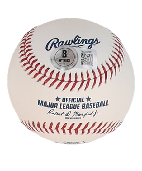 Heston Kjerstad Signed OML 2023 Futures Game Logo Baseball Inscribed "MLB Debut 9-14-23" (Beckett) at PristineAuction.com Heston Kjerstad Signed OML 2023 Futures Game Logo Baseball Inscribed "MLB Debut 9-14-23" (Beckett) at PristineAuction.com