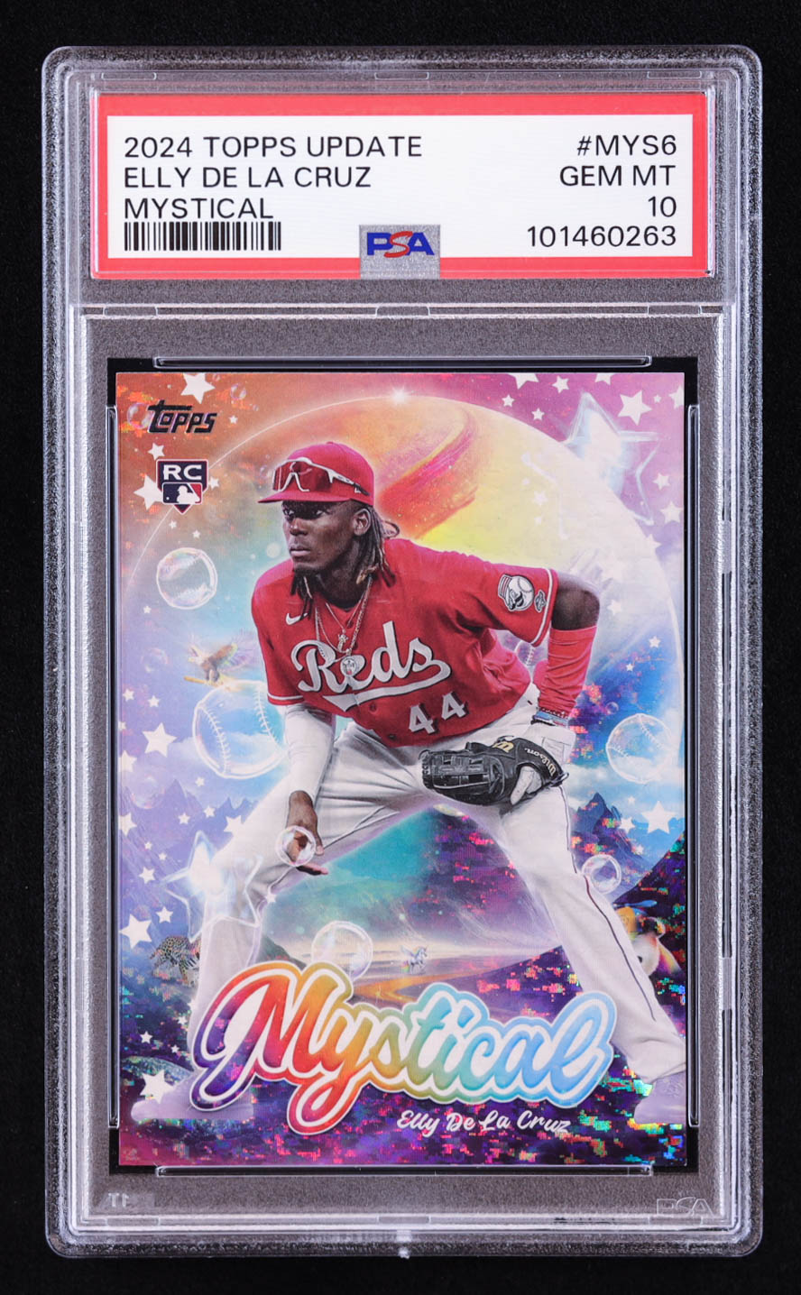 Elly De La Cruz 2024 Topps Update Mystical #MYS6 RC (PSA 10) at PristineAuction.com Elly De La Cruz 2024 Topps Update Mystical #MYS6 RC (PSA 10) at PristineAuction.com