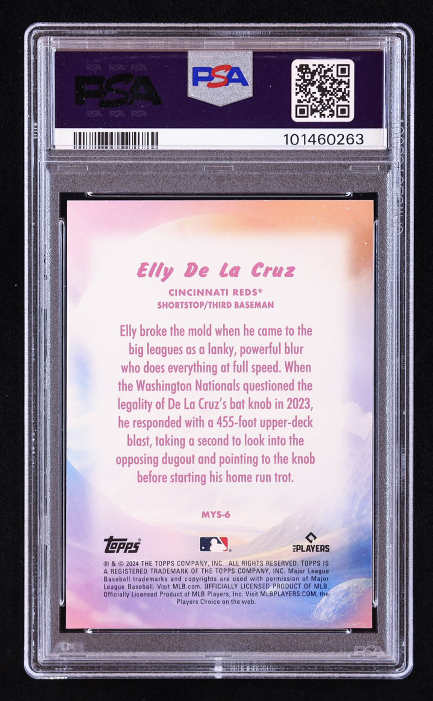 Elly De La Cruz 2024 Topps Update Mystical #MYS6 RC (PSA 10) at PristineAuction.com Elly De La Cruz 2024 Topps Update Mystical #MYS6 RC (PSA 10) at PristineAuction.com