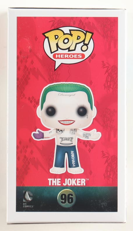 Jared Leto Signed "Suicide Squad" #96 The Joker Funko Pop! Vinyl Figure (AutographCOA) at PristineAuction.com Jared Leto Signed "Suicide Squad" #96 The Joker Funko Pop! Vinyl Figure (AutographCOA) at PristineAuction.com