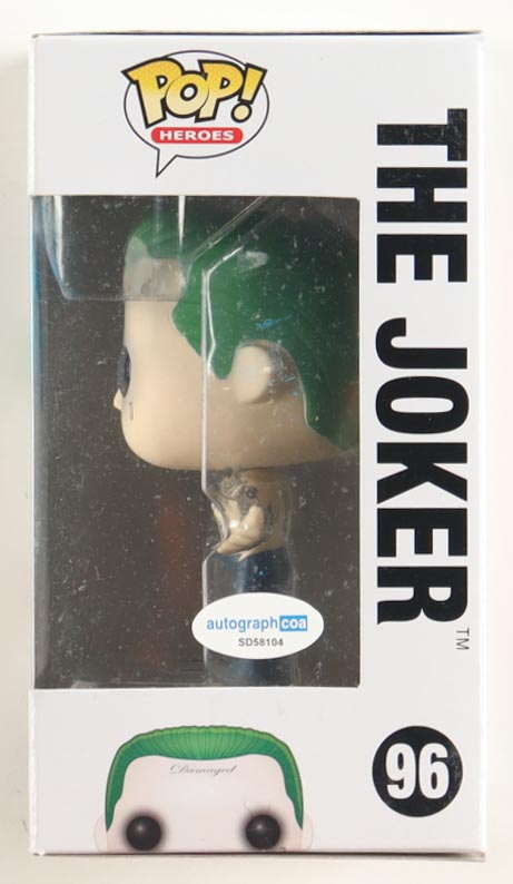 Jared Leto Signed "Suicide Squad" #96 The Joker Funko Pop! Vinyl Figure (AutographCOA) at PristineAuction.com Jared Leto Signed "Suicide Squad" #96 The Joker Funko Pop! Vinyl Figure (AutographCOA) at PristineAuction.com