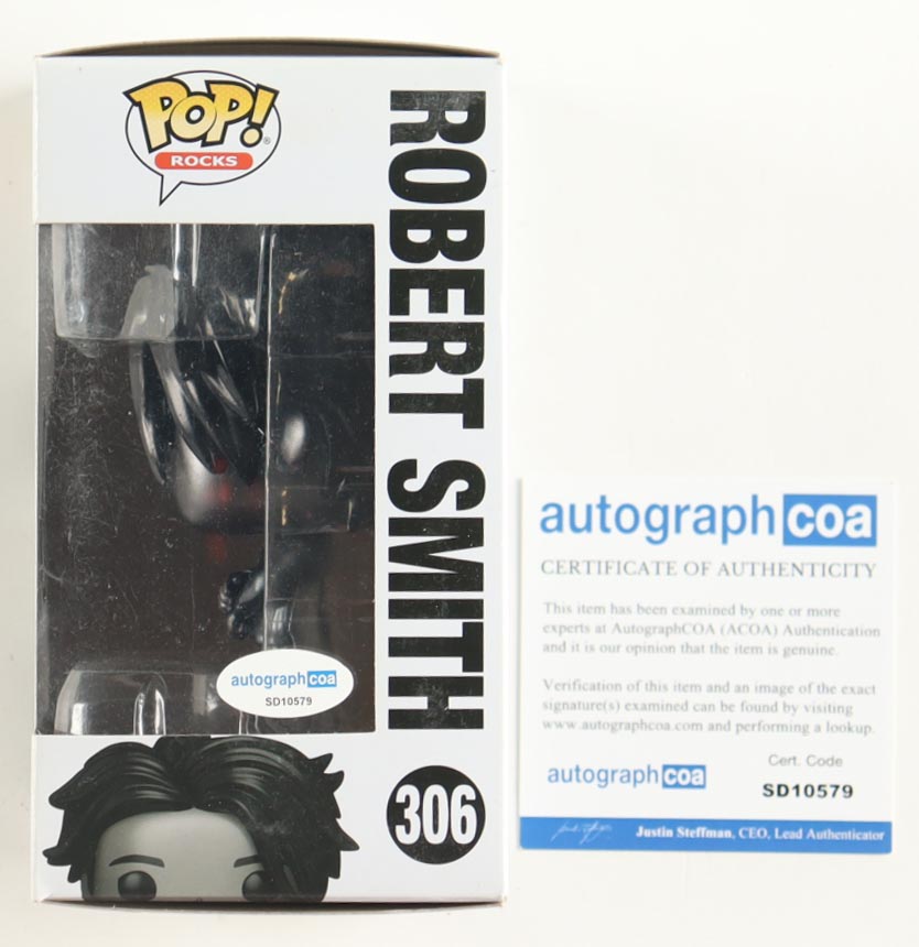 Robert Smith Signed "The Cure" #306 Robert Smith Funko Pop! Vinyl Figure (AutographCOA) at PristineAuction.com Robert Smith Signed "The Cure" #306 Robert Smith Funko Pop! Vinyl Figure (AutographCOA) at PristineAuction.com