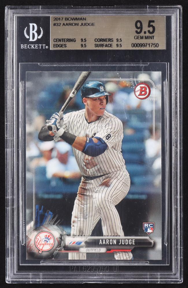 Aaron Judge 2017 Bowman #32 RC (BGS 9.5) at PristineAuction.com Aaron Judge 2017 Bowman #32 RC (BGS 9.5) at PristineAuction.com