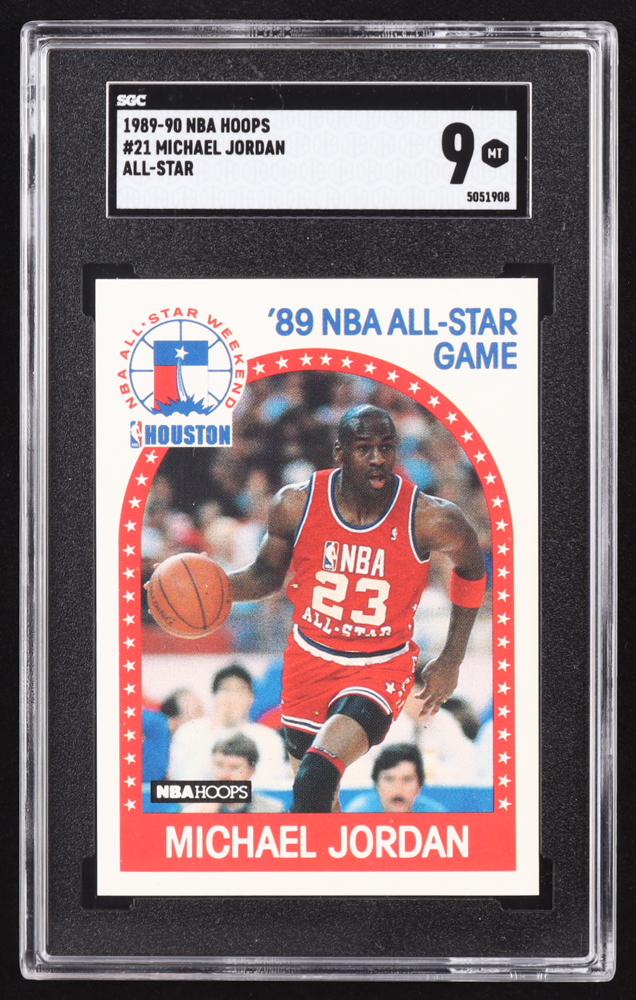 Michael Jordan 1989-90 Hoops #21 AS (SGC 9) at PristineAuction.com Michael Jordan 1989-90 Hoops #21 AS (SGC 9) at PristineAuction.com