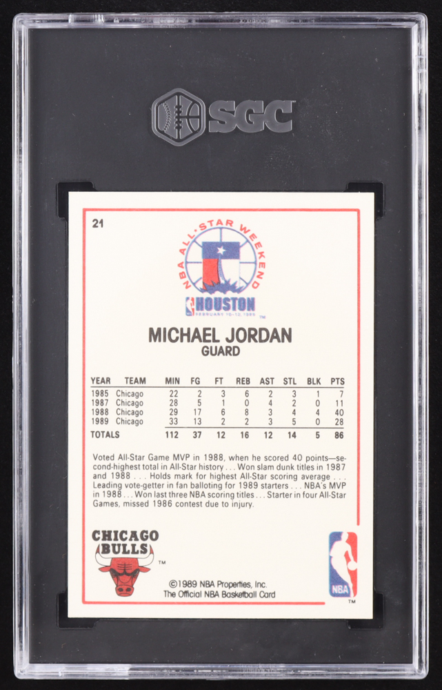 Michael Jordan 1989-90 Hoops #21 AS (SGC 9) at PristineAuction.com Michael Jordan 1989-90 Hoops #21 AS (SGC 9) at PristineAuction.com