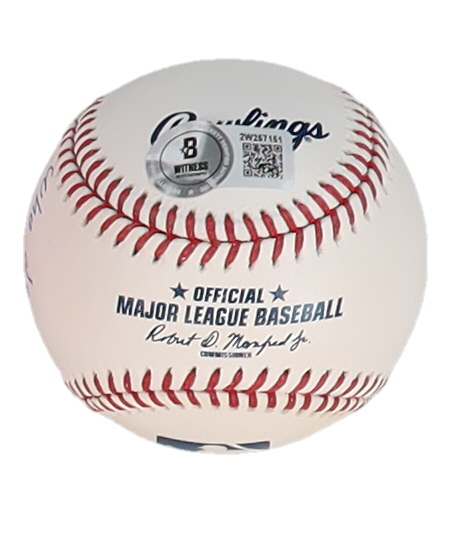 Pete Weber Signed OML Baseball Inscribed "Who Do You Think You Are? I AM!" (Beckett) at PristineAuction.com Pete Weber Signed OML Baseball Inscribed "Who Do You Think You Are? I AM!" (Beckett) at PristineAuction.com