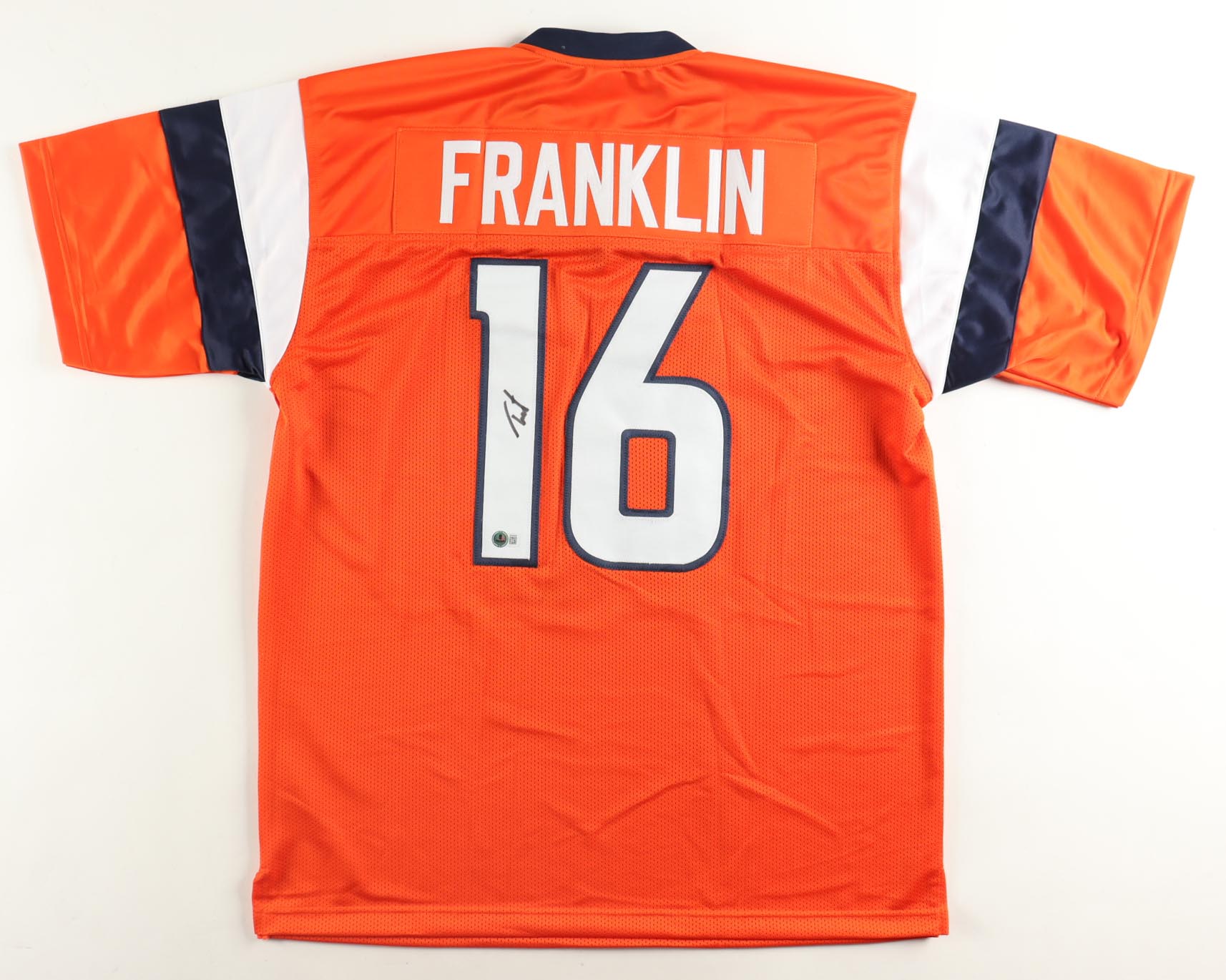 Troy Franklin Signed Jersey (Beckett) at PristineAuction.com Troy Franklin Signed Jersey (Beckett) at PristineAuction.com