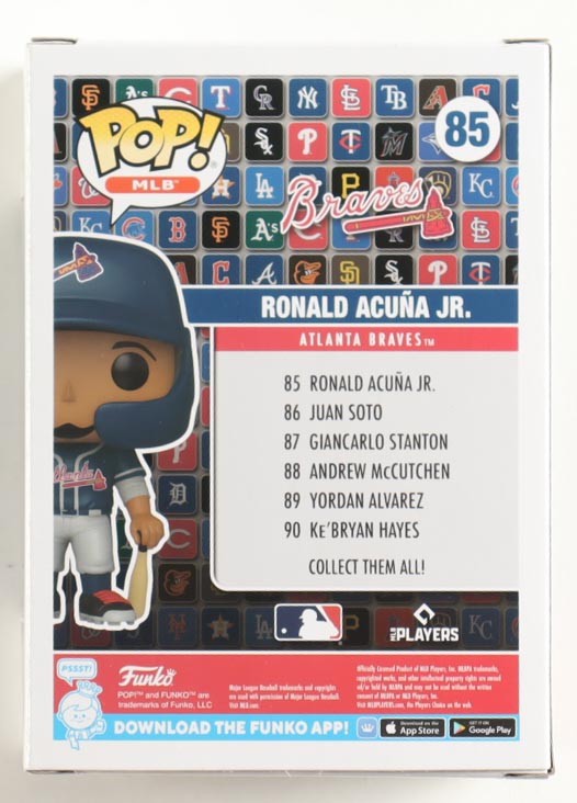 "Braves" Ronald Acuna Jr. #85 Funko Pop! Vinyl Figure at PristineAuction.com "Braves" Ronald Acuna Jr. #85 Funko Pop! Vinyl Figure at PristineAuction.com