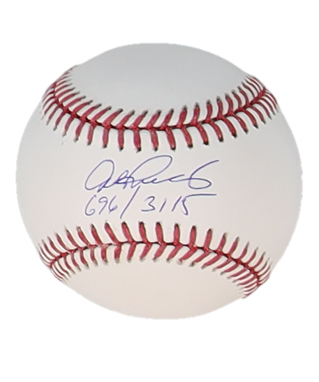 Alex Rodriguez Signed OML Baseball Inscribed "696 / 3115" (JSA) at PristineAuction.com Alex Rodriguez Signed OML Baseball Inscribed "696 / 3115" (JSA) at PristineAuction.com