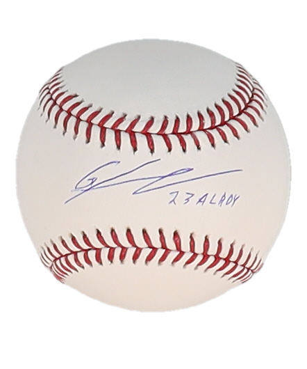 Gunnar Henderson Signed OML Baseball Inscribed "23 AL ROY" (Beckett) at PristineAuction.com Gunnar Henderson Signed OML Baseball Inscribed "23 AL ROY" (Beckett) at PristineAuction.com