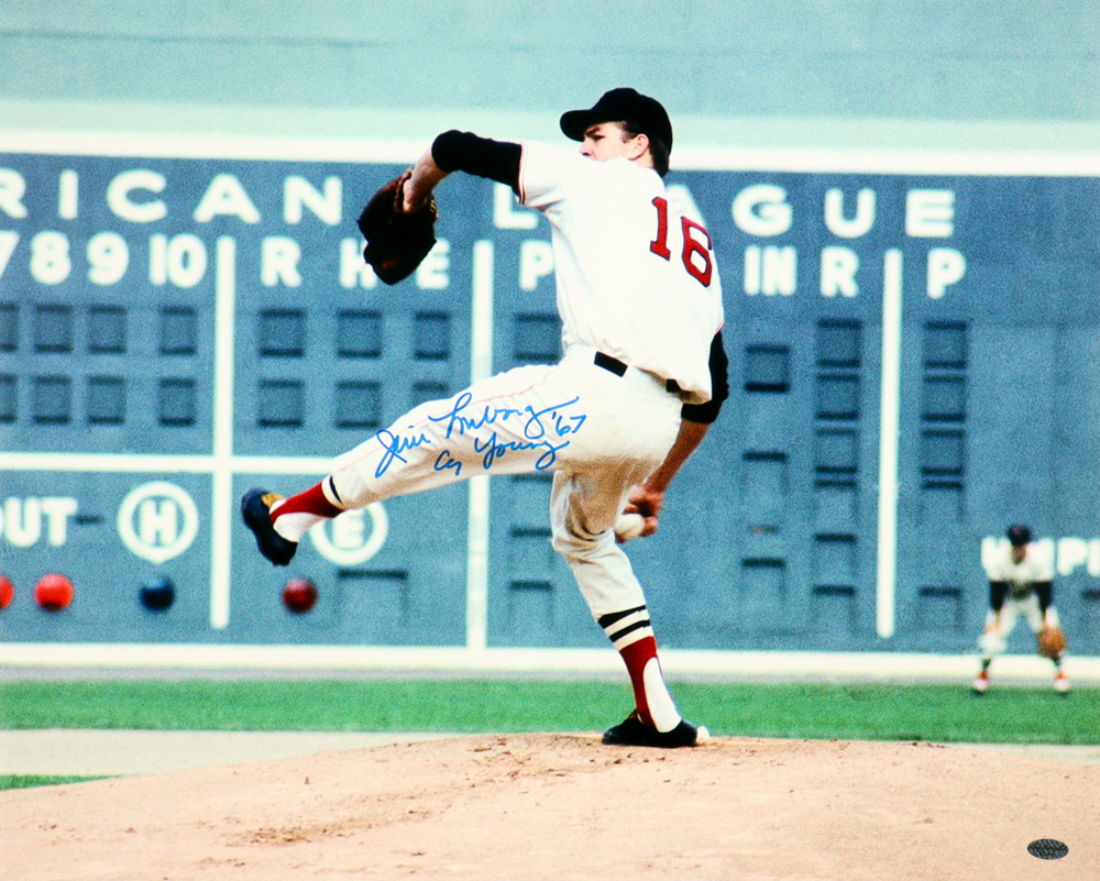 Jim Lonborg Signed Red Sox 16x20 Photo Inscribed "Cy Young '67" (Leaf) at PristineAuction.com Jim Lonborg Signed Red Sox 16x20 Photo Inscribed "Cy Young '67" (Leaf) at PristineAuction.com