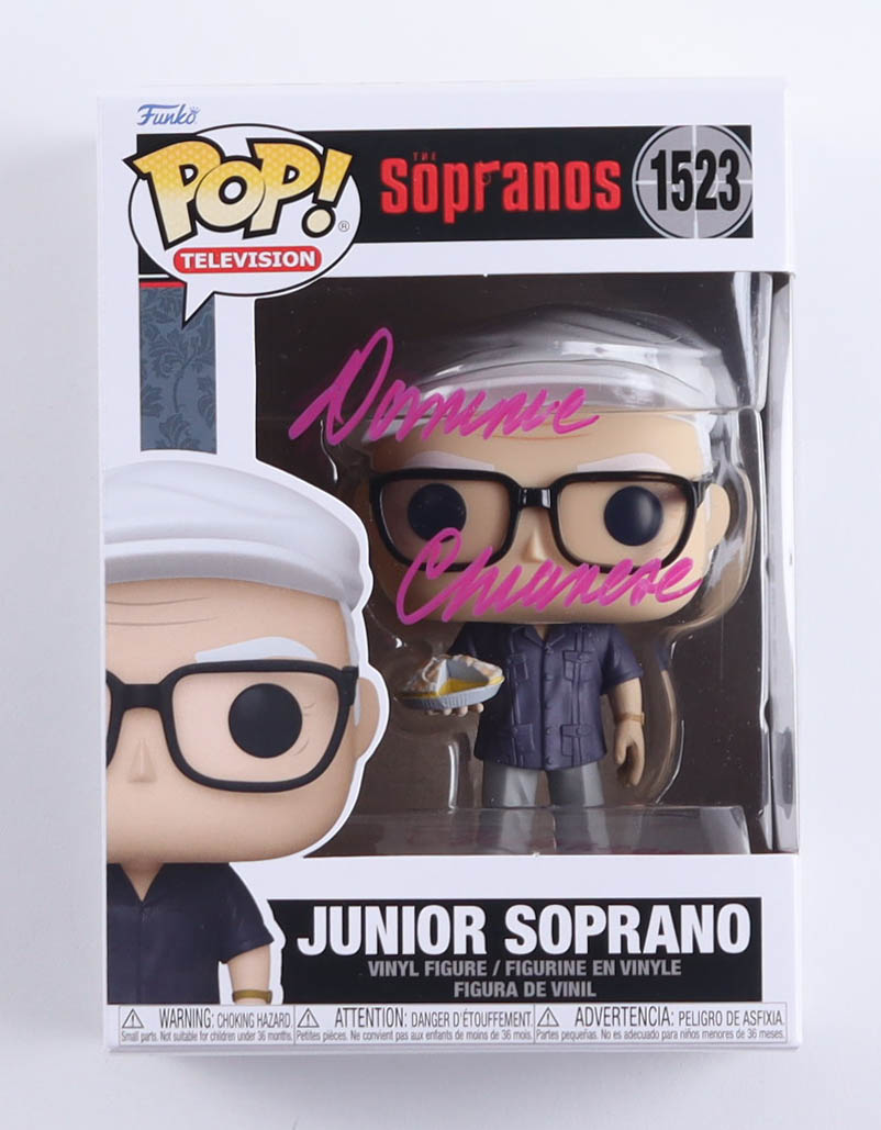 Dominic Chianese Signed "The Sopranos" #1523 Junior Soprano Funko Pop! Vinyl Figure (Beckett) at PristineAuction.com Dominic Chianese Signed "The Sopranos" #1523 Junior Soprano Funko Pop! Vinyl Figure (Beckett) at PristineAuction.com