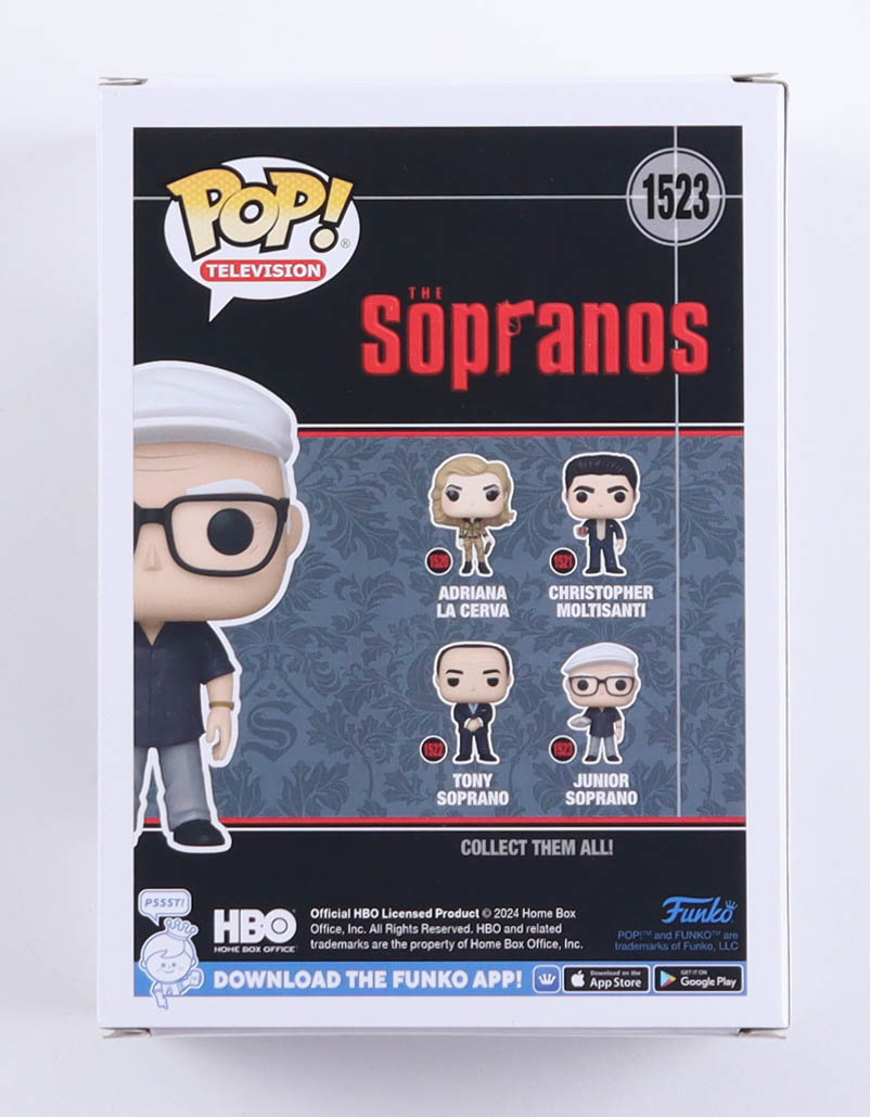 Dominic Chianese Signed "The Sopranos" #1523 Junior Soprano Funko Pop! Vinyl Figure (Beckett) at PristineAuction.com Dominic Chianese Signed "The Sopranos" #1523 Junior Soprano Funko Pop! Vinyl Figure (Beckett) at PristineAuction.com