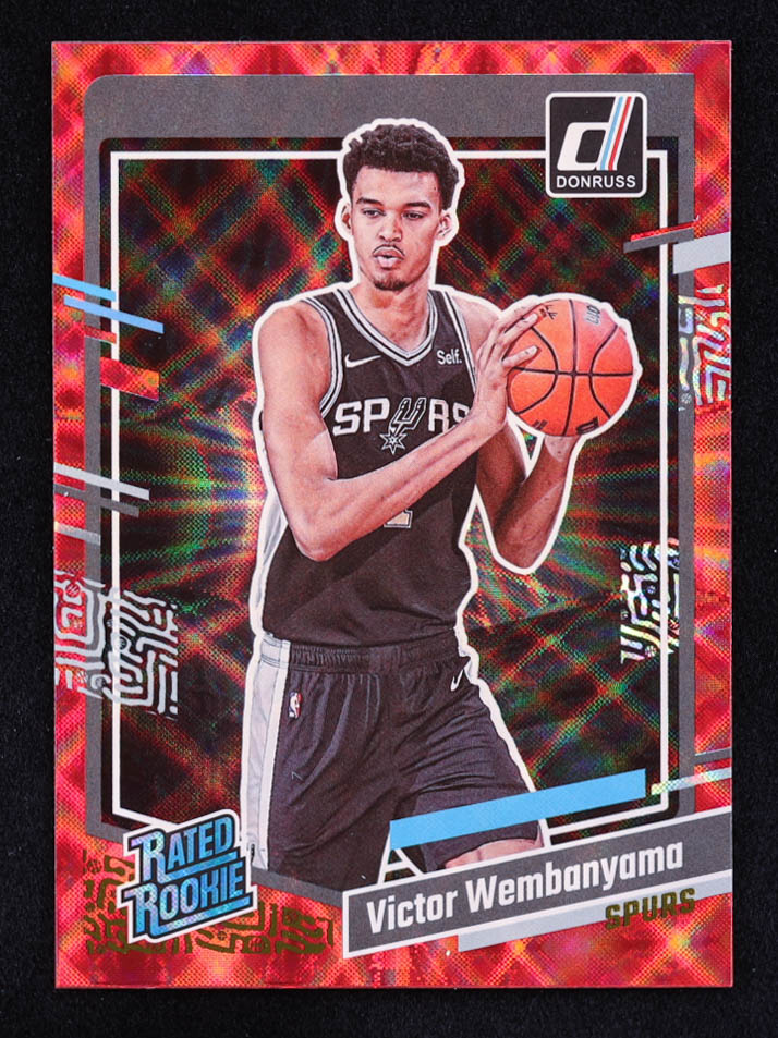 Victor Wembanyama 2023-24 Donruss Red #220 RC at PristineAuction.com Victor Wembanyama 2023-24 Donruss Red #220 RC at PristineAuction.com