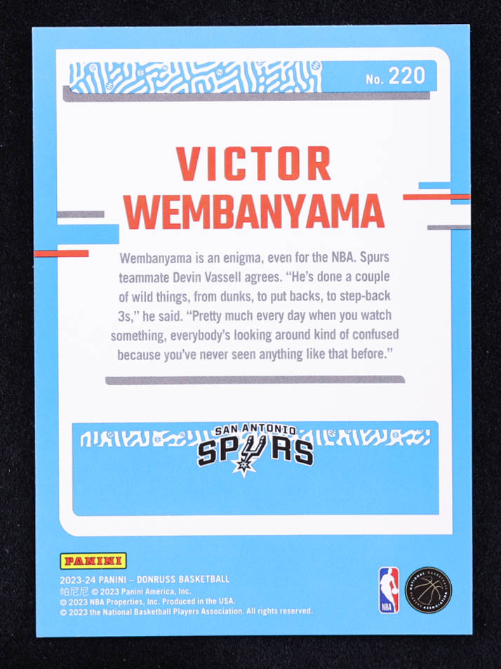 Victor Wembanyama 2023-24 Donruss Red #220 RC at PristineAuction.com Victor Wembanyama 2023-24 Donruss Red #220 RC at PristineAuction.com