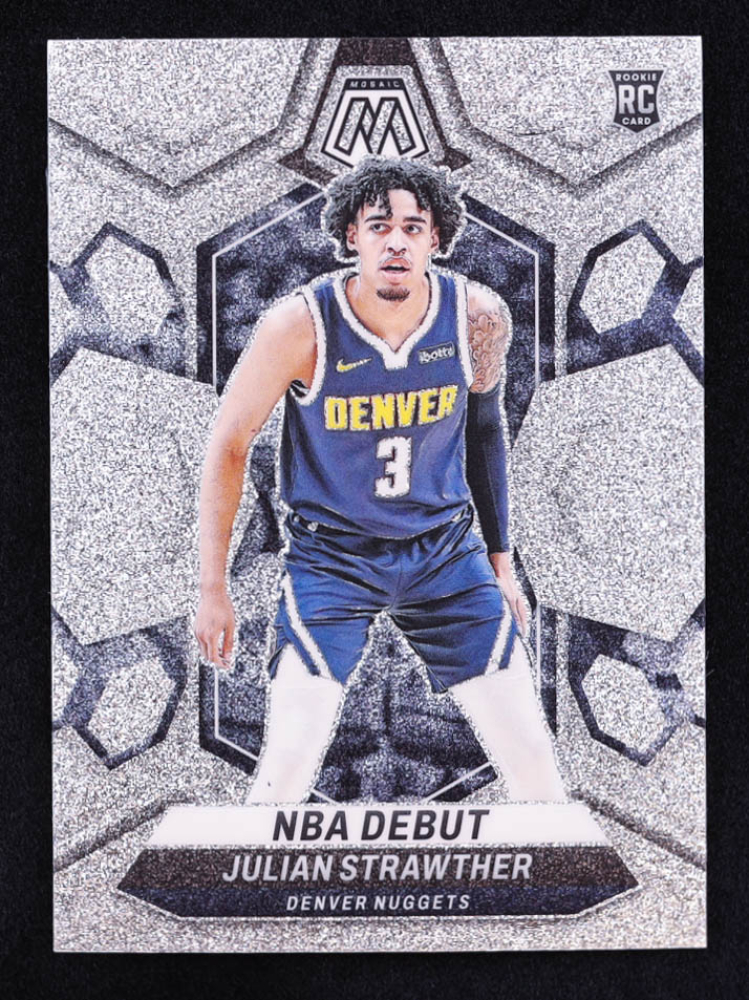 Julian Strawther 2023-24 Panini Mosaic Mosaic Glitter #256 RC / NBA Debut