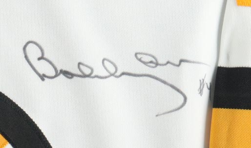 Bobby Orr Signed Custom Framed Jersey Display (GNR) at PristineAuction.com Bobby Orr Signed Custom Framed Jersey Display (GNR) at PristineAuction.com