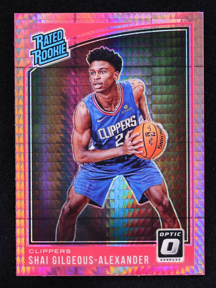 Shai Gilgeous-Alexander 2018-19 Donruss Optic Hyper Pink #162 RR RC at PristineAuction.com Shai Gilgeous-Alexander 2018-19 Donruss Optic Hyper Pink #162 RR RC at PristineAuction.com
