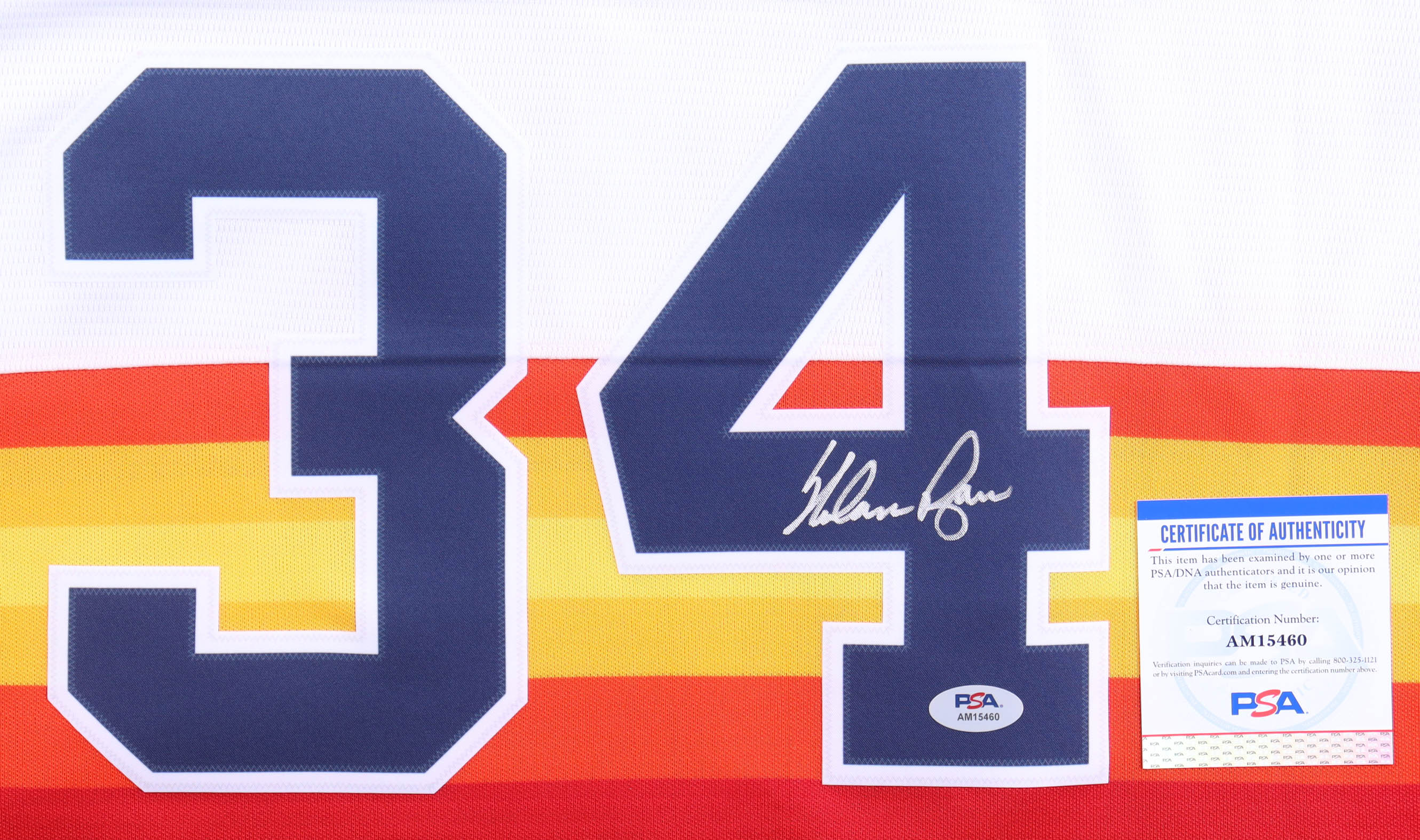 Nolan Ryan Signed Astros Jersey (PSA) at PristineAuction.com Nolan Ryan Signed Astros Jersey (PSA) at PristineAuction.com