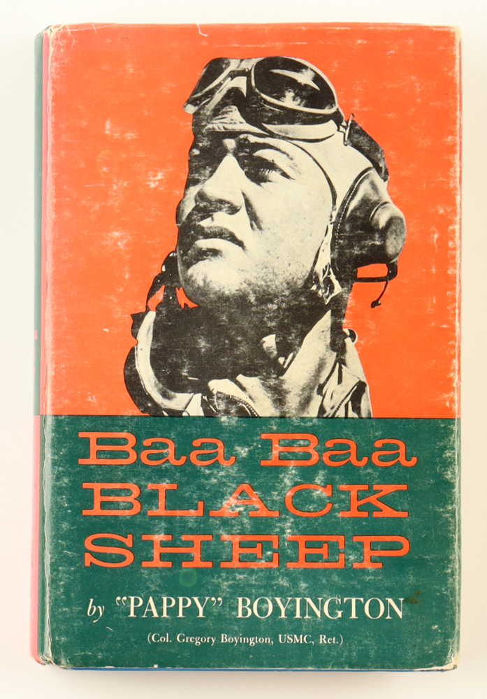 Pappy Boyington Signed "Baa Baa Blacksheep" Book (PSA) WWII MOH Blacksheep Ace at PristineAuction.com Pappy Boyington Signed "Baa Baa Blacksheep" Book (PSA) WWII MOH Blacksheep Ace at PristineAuction.com