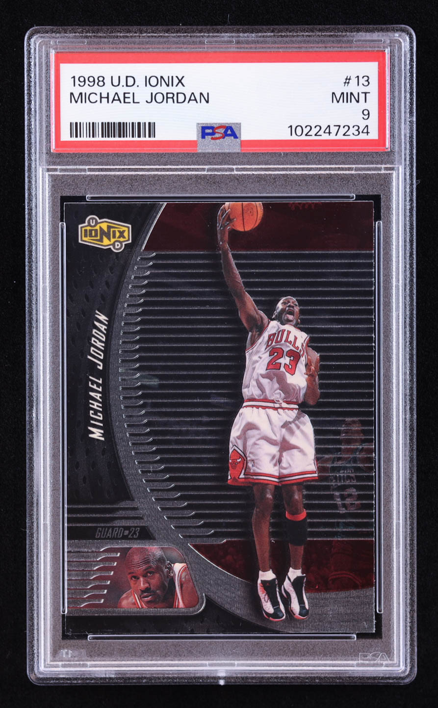 Michael Jordan 1998-99 UD Ionix #13 (PSA 9) at PristineAuction.com Michael Jordan 1998-99 UD Ionix #13 (PSA 9) at PristineAuction.com