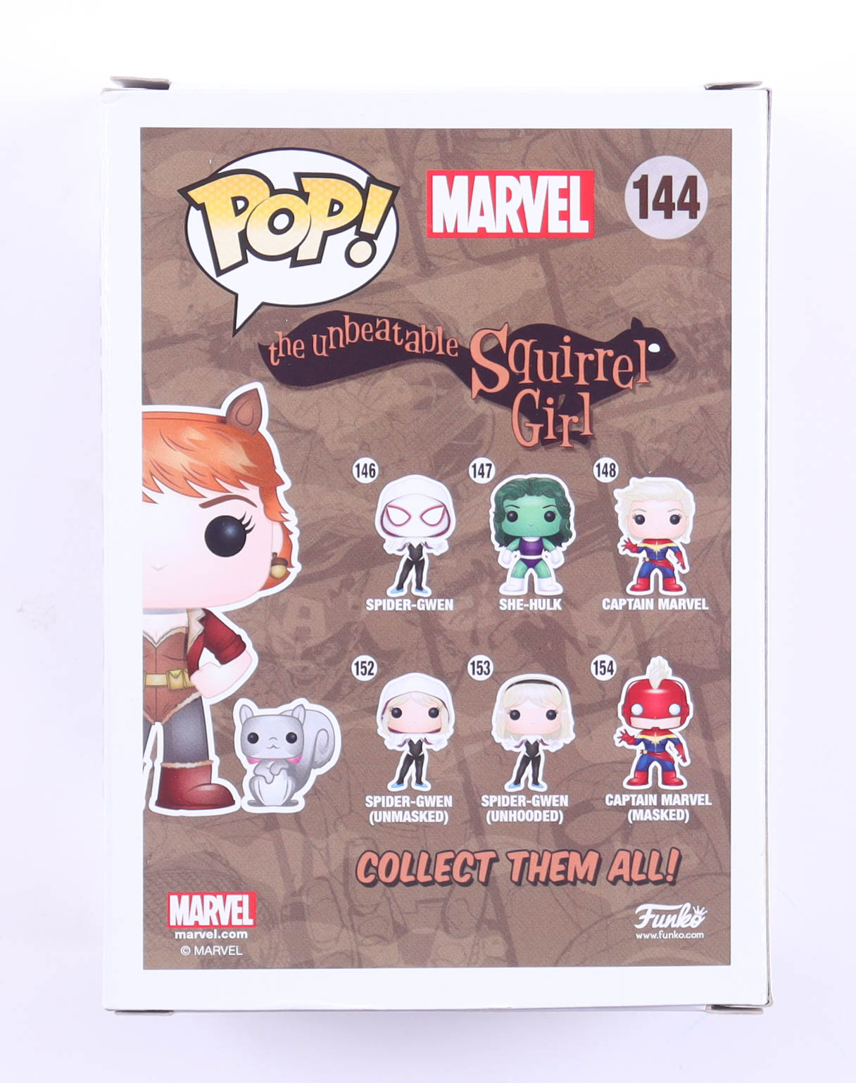 Milana Vayntrob Signed "Marvel Collector Corps" #144 Squirrel Girl Funko Pop! Vinyl Figure (Beckett) at PristineAuction.com Milana Vayntrob Signed "Marvel Collector Corps" #144 Squirrel Girl Funko Pop! Vinyl Figure (Beckett) at PristineAuction.com
