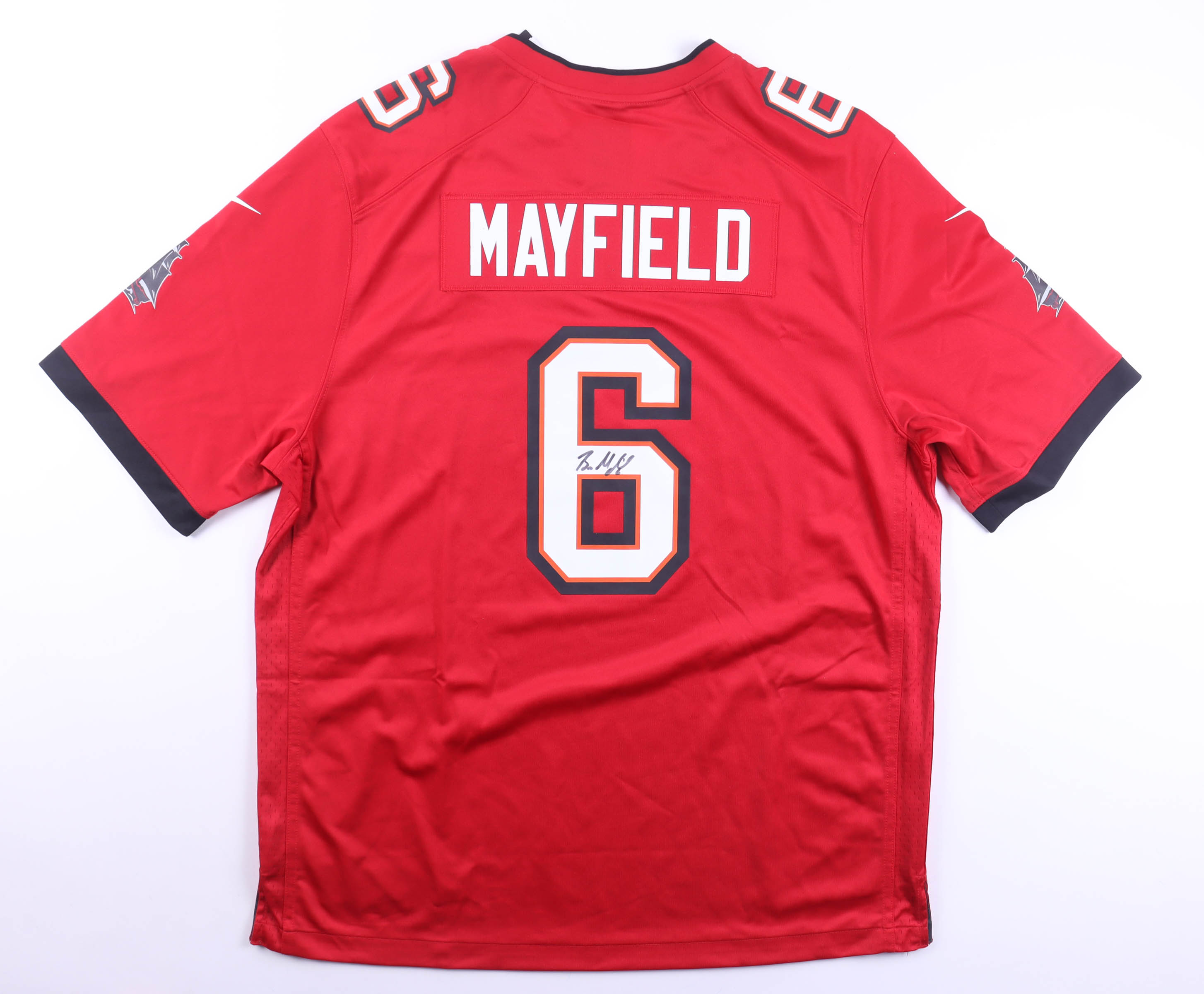 Baker Mayfield Signed Buccaneers Nike Jersey (Beckett) at PristineAuction.com Baker Mayfield Signed Buccaneers Nike Jersey (Beckett) at PristineAuction.com