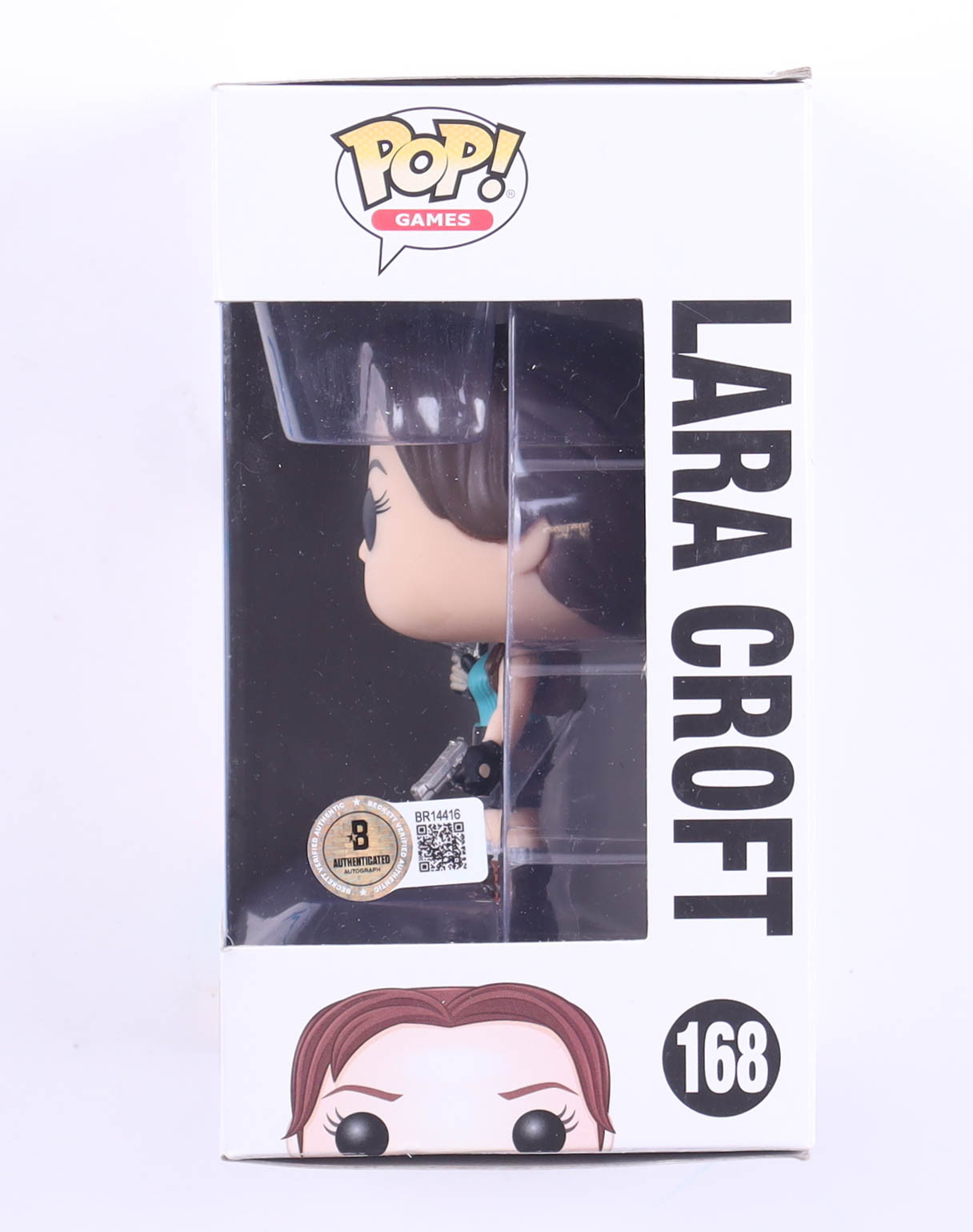 Camilla Luddington Signed "Lara Croft" #168 Lara Croft Funko Pop! Vinyl Figure (Beckett) at PristineAuction.com Camilla Luddington Signed "Lara Croft" #168 Lara Croft Funko Pop! Vinyl Figure (Beckett) at PristineAuction.com