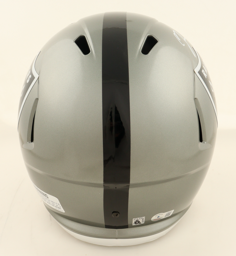 Josh Jacobs Signed Raiders Full-Size Speed Helmet (Beckett) at PristineAuction.com Josh Jacobs Signed Raiders Full-Size Speed Helmet (Beckett) at PristineAuction.com