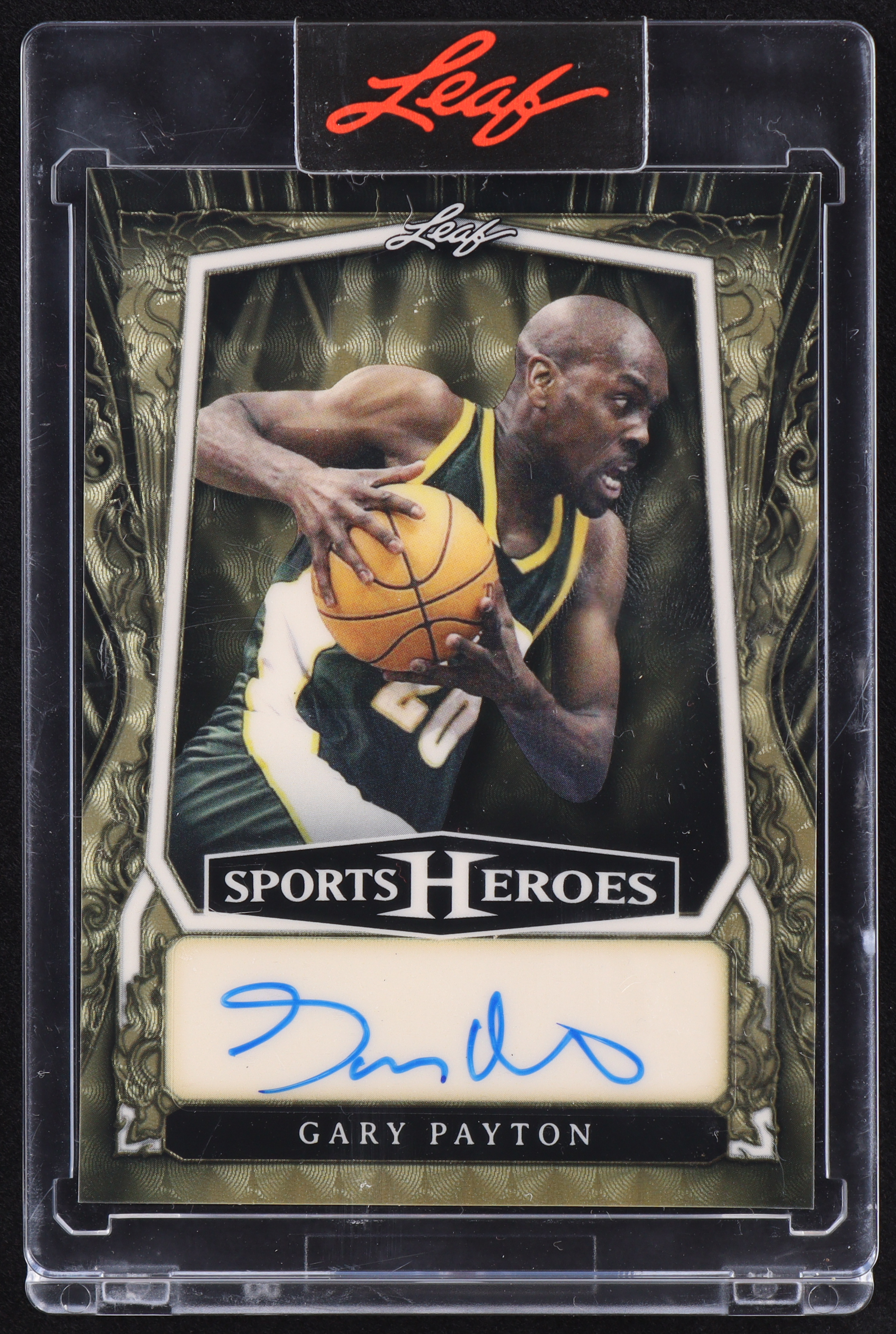 Gary Payton 2025 Leaf Sports Heroes Gold Autographs #BAGP1 #1/1 at PristineAuction.com Gary Payton 2025 Leaf Sports Heroes Gold Autographs #BAGP1 #1/1 at PristineAuction.com