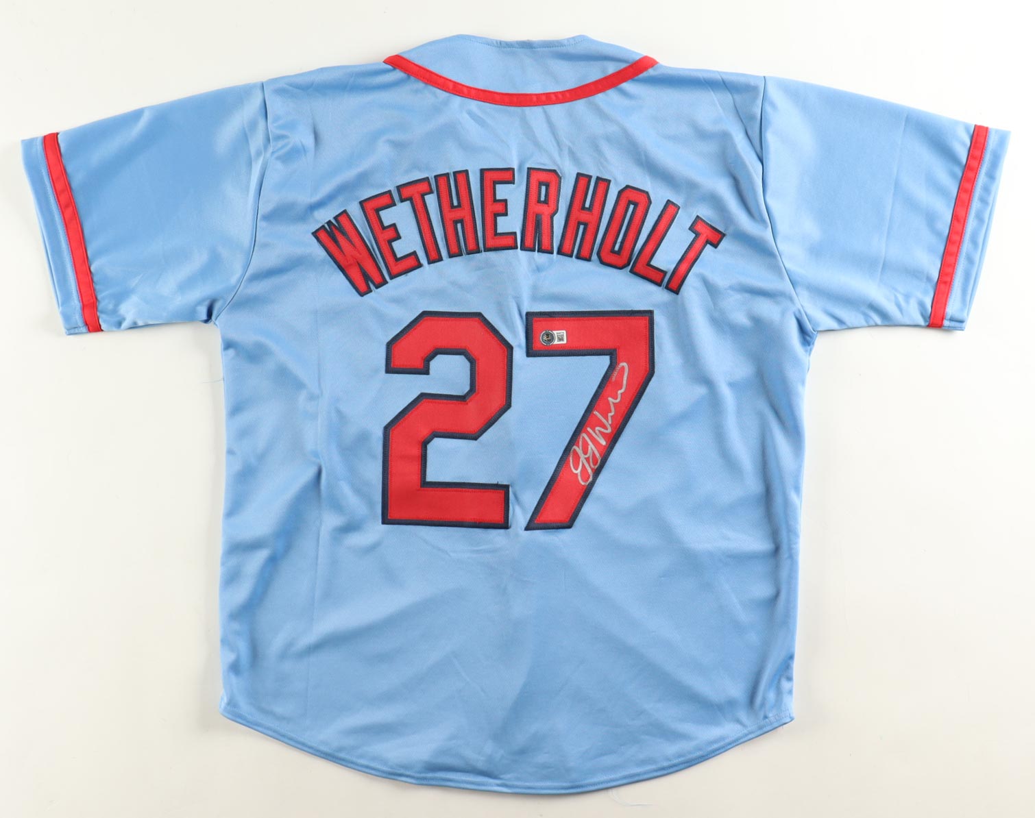 JJ Wetherholt Signed Jersey (Beckett) at PristineAuction.com JJ Wetherholt Signed Jersey (Beckett) at PristineAuction.com