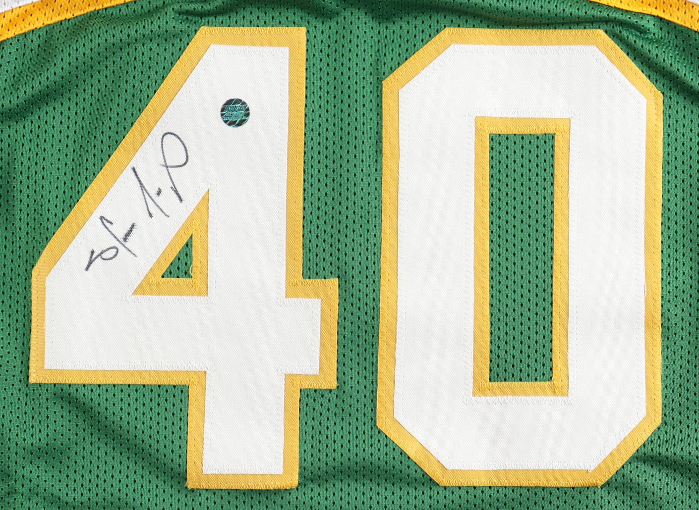 Shawn Kemp Signed Jersey (AWM) at PristineAuction.com Shawn Kemp Signed Jersey (AWM) at PristineAuction.com