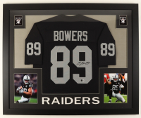 Brock Bowers Signed Custom Framed Jersey Display (Beckett) at PristineAuction.com