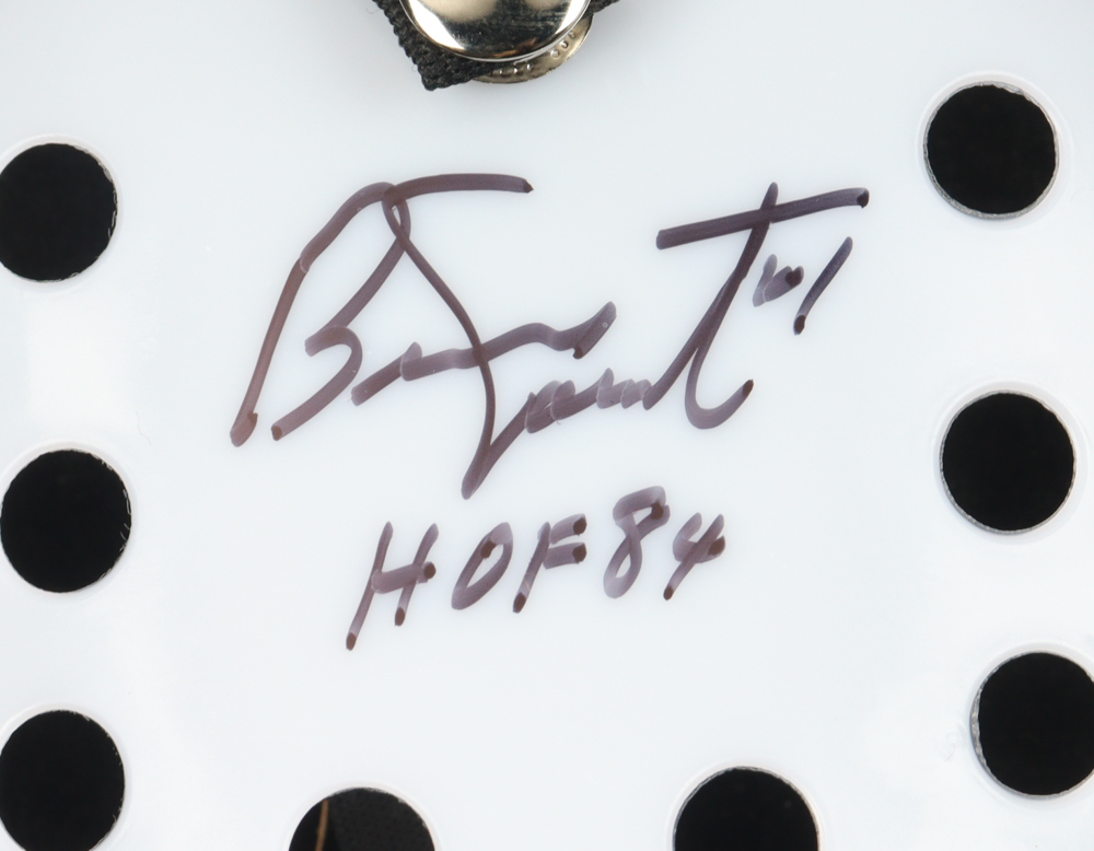 Bernie Parent Signed Replica Goalie Mask Inscribed "HOF 84" (PSA) at PristineAuction.com Bernie Parent Signed Replica Goalie Mask Inscribed "HOF 84" (PSA) at PristineAuction.com