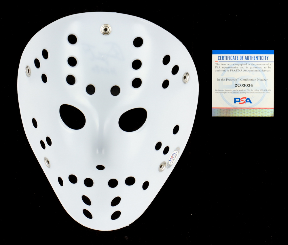 Bernie Parent Signed Replica Goalie Mask Inscribed "HOF 84" (PSA) at PristineAuction.com Bernie Parent Signed Replica Goalie Mask Inscribed "HOF 84" (PSA) at PristineAuction.com