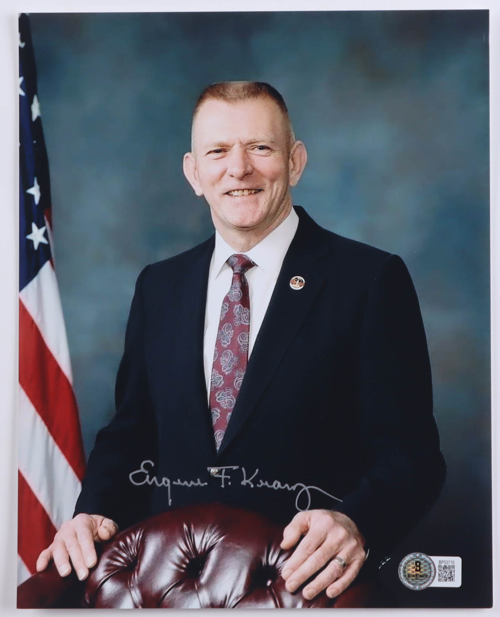 Eugene Kranz Signed 8x10 Photo (Beckett) at PristineAuction.com Eugene Kranz Signed 8x10 Photo (Beckett) at PristineAuction.com