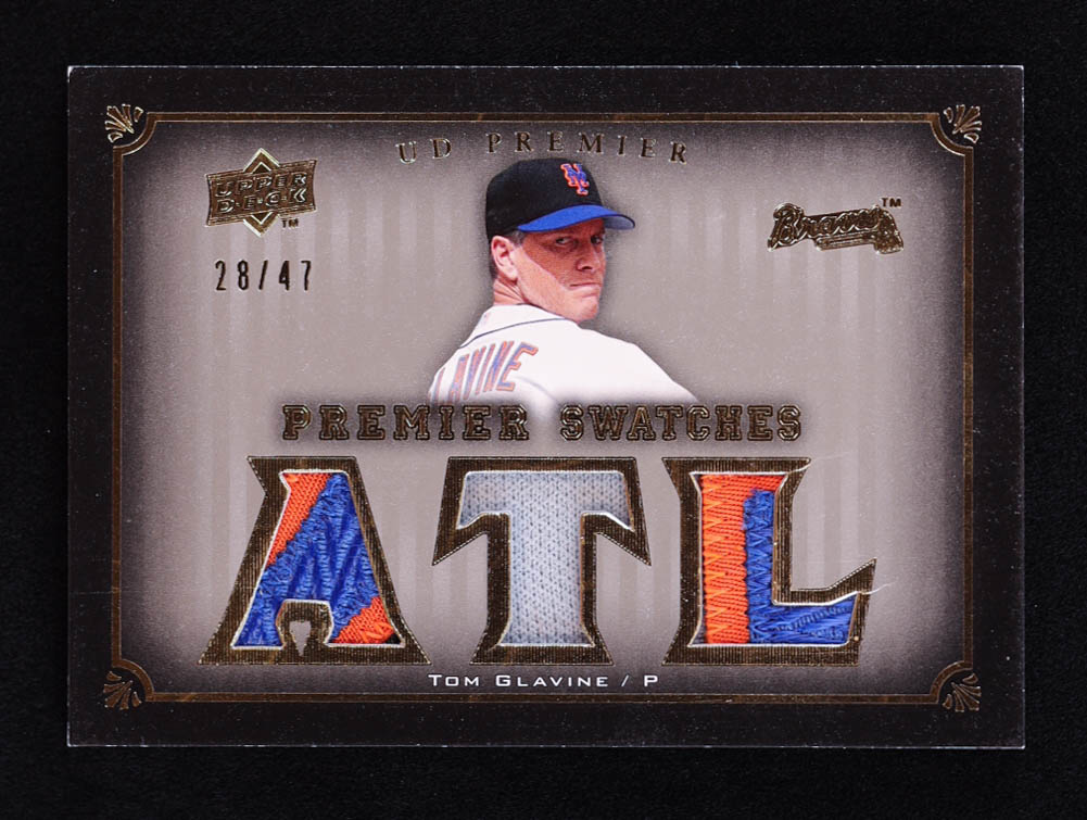 Tom Glavine 2008 Upper Deck Premier Swatches Jersey Number #TG #28/47 at PristineAuction.com Tom Glavine 2008 Upper Deck Premier Swatches Jersey Number #TG #28/47 at PristineAuction.com