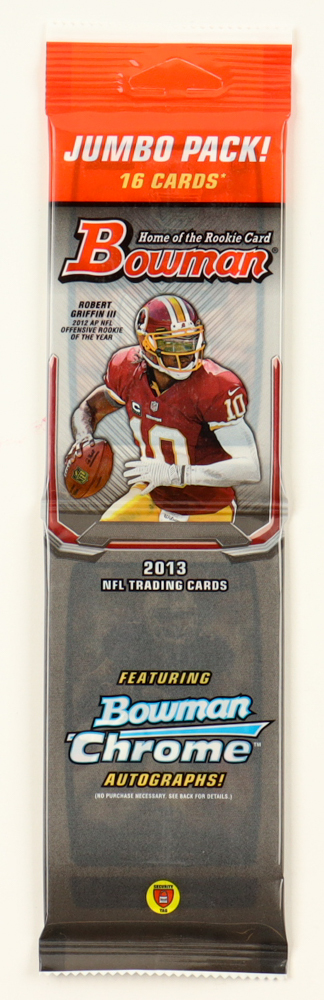 2013 Bowman Chrome NFL Football Jumbo Pack (16) cards at PristineAuction.com 2013 Bowman Chrome NFL Football Jumbo Pack (16) cards at PristineAuction.com
